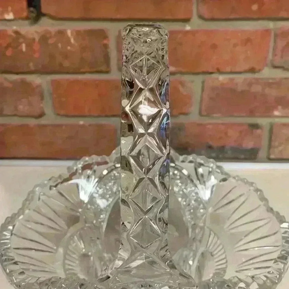 Hofbauer Byrds/Birds Crystal Basket Saw Toothed Edges 24% Lead - Picture 4 of 11